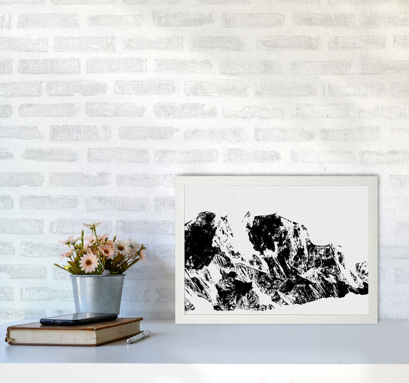 Mountains II Print By Orara Studio, Framed Botanical & Nature Art Print A3 Oak Frame