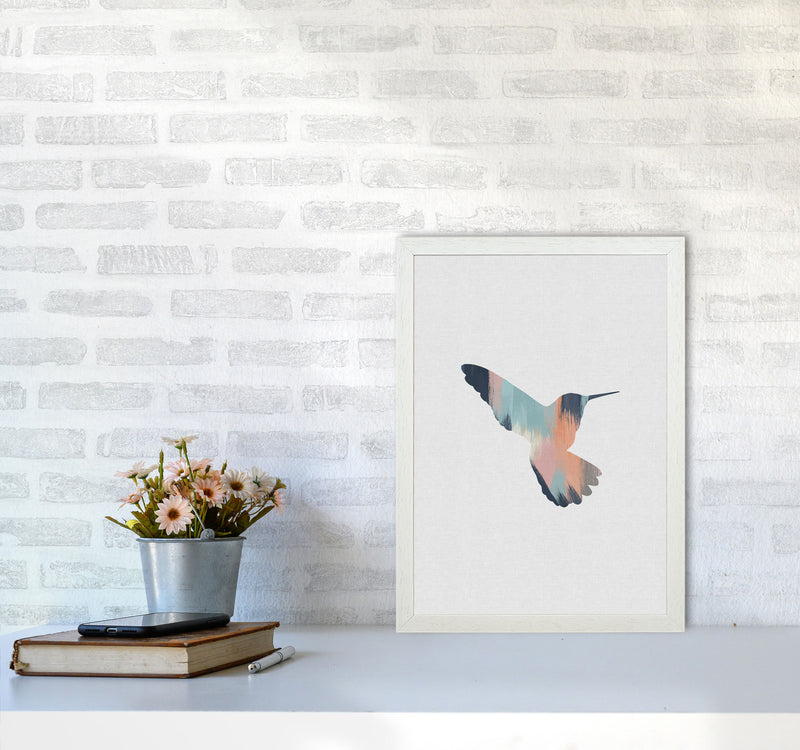 Pastel Hummingbird II Print By Orara Studio Animal Art Print A3 Oak Frame
