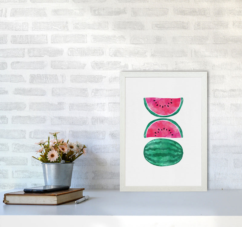 Watermelons Print By Orara Studio, Framed Kitchen Wall Art A3 Oak Frame