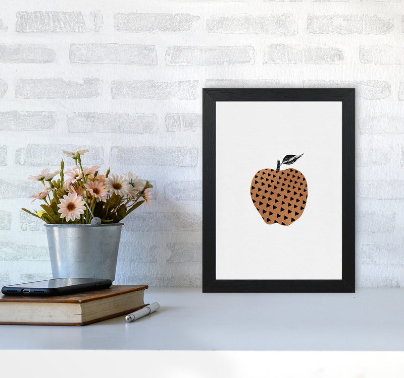 Apple Fruit Illustration Print By Orara Studio, Framed Kitchen Wall Art A4 White Frame