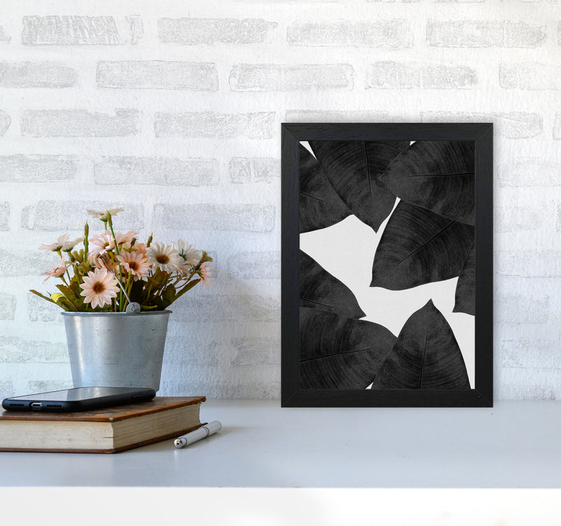 Banana Leaf Black & White II Print By Orara Studio A4 White Frame