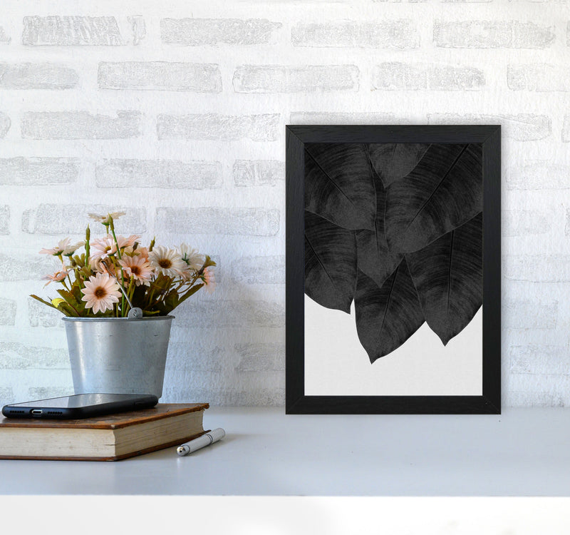 Banana Leaf Black & White III Print By Orara Studio A4 White Frame