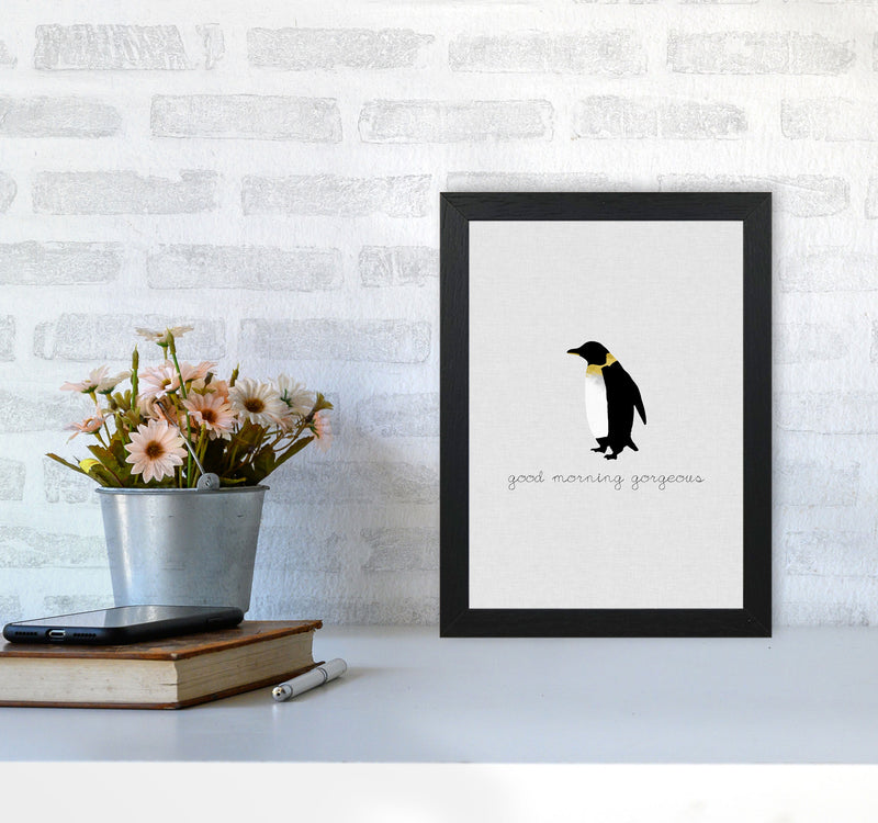 Good Morning Gorgeous Animal Quote Print By Orara Studio A4 White Frame