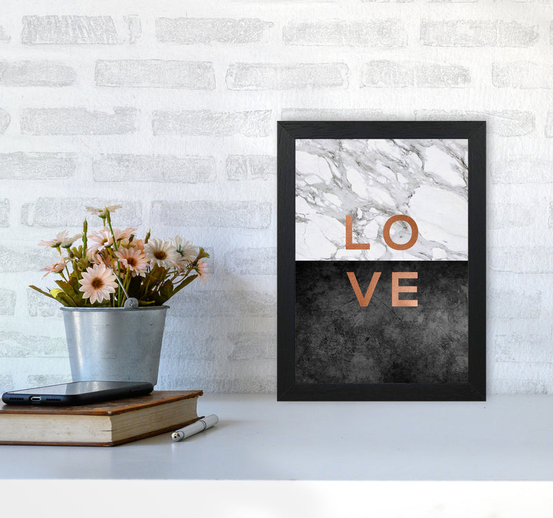Love Copper Quote Print By Orara Studio A4 White Frame