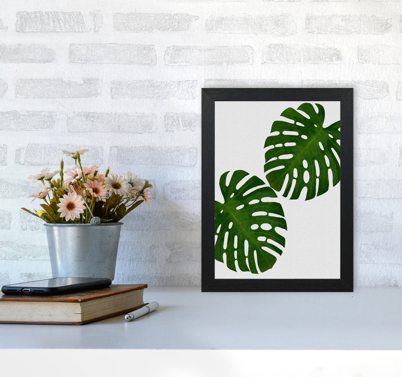 Monstera Leaf II Print By Orara Studio, Framed Botanical & Nature Art Print A4 White Frame