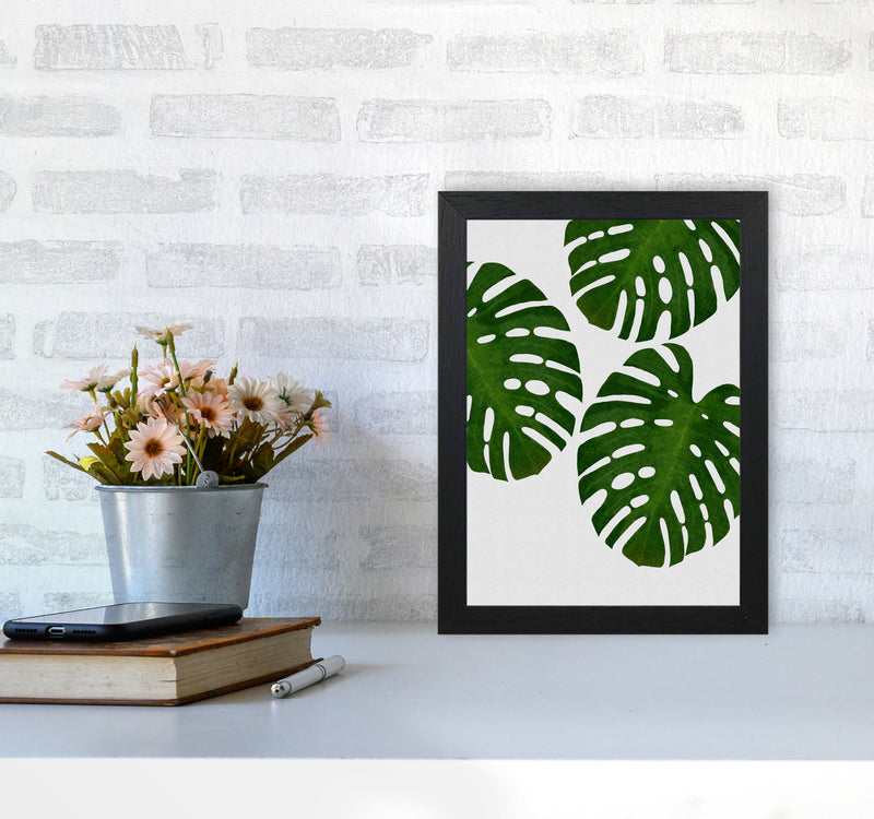 Monstera Leaf III Print By Orara Studio, Framed Botanical & Nature Art Print A4 White Frame