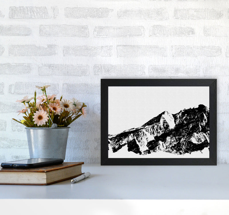 Mountains I Print By Orara Studio, Framed Botanical & Nature Art Print A4 White Frame