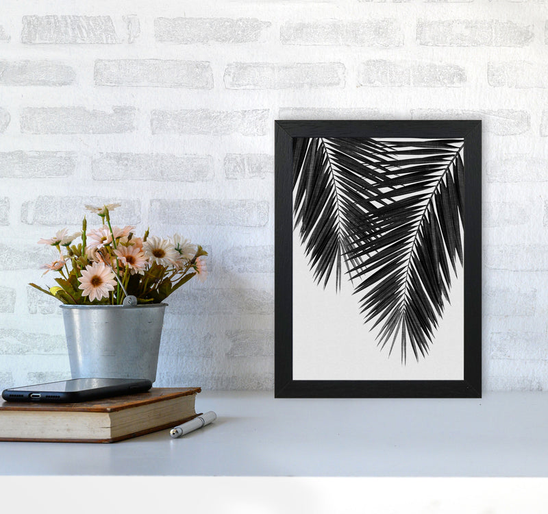 Palm Leaf Black & White II Print By Orara Studio A4 White Frame