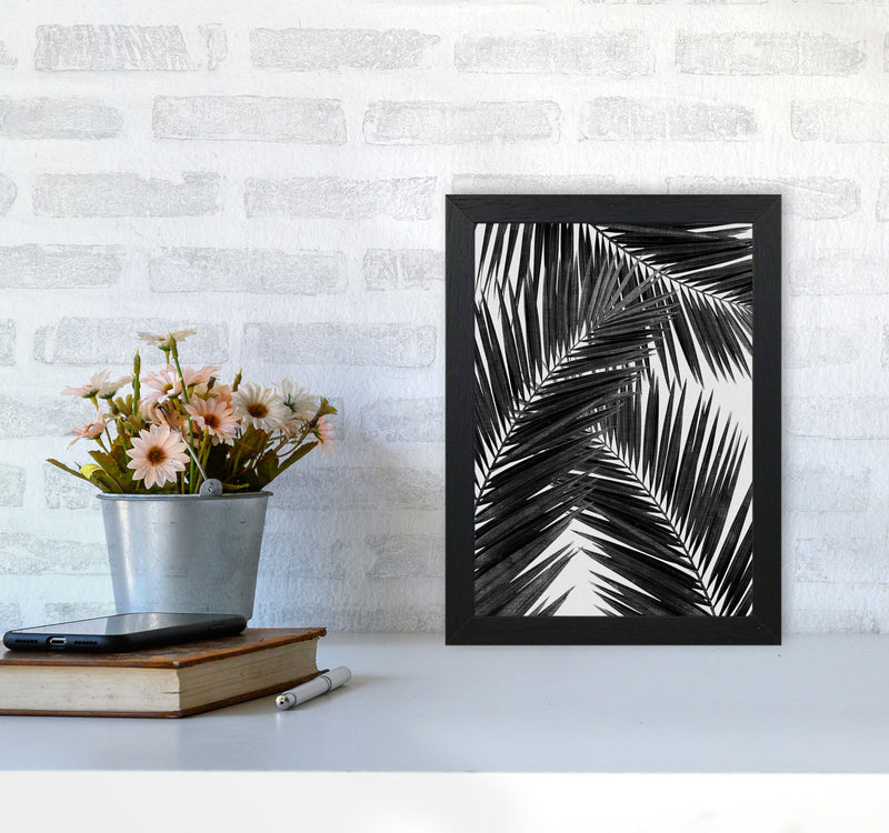 Palm Leaf Black & White III Print By Orara Studio A4 White Frame
