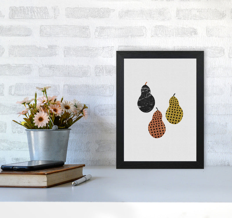 Pears Print By Orara Studio, Framed Kitchen Wall Art A4 White Frame