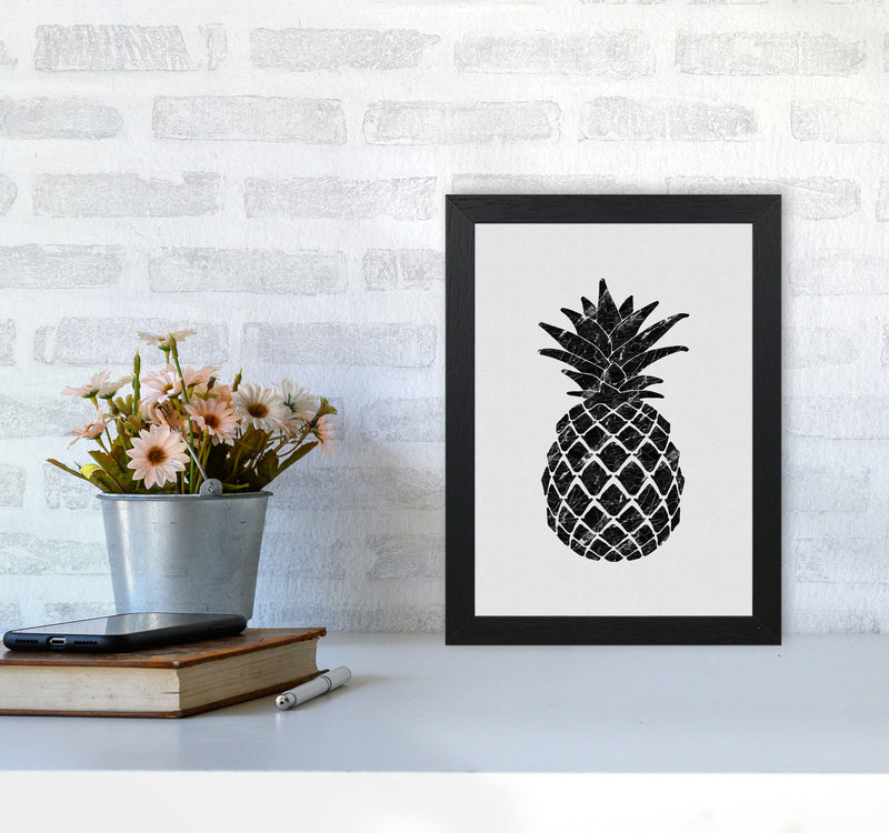 Pineapple Marble Print By Orara Studio, Framed Kitchen Wall Art A4 White Frame
