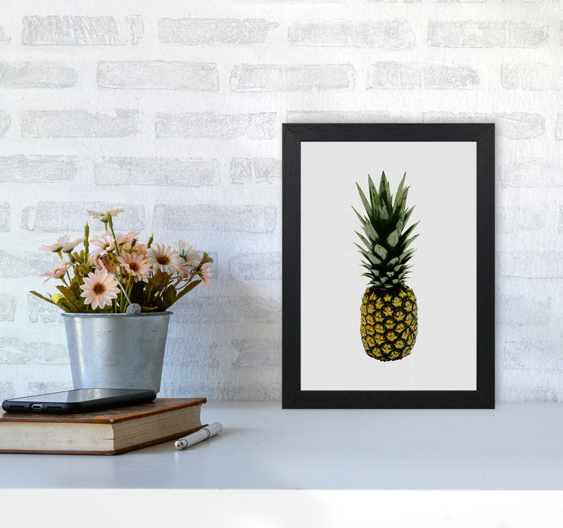 Pineapple Print By Orara Studio, Framed Kitchen Wall Art A4 White Frame
