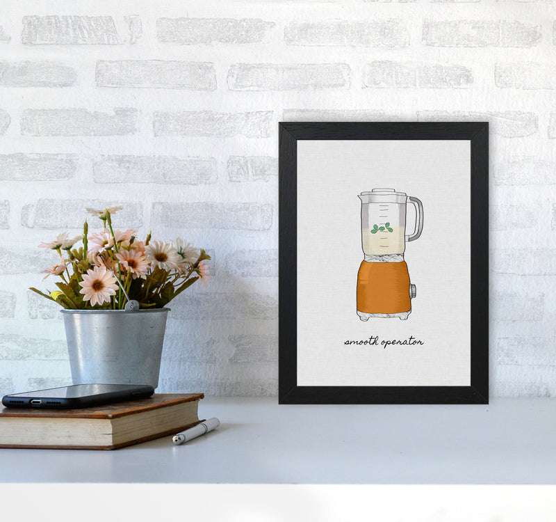 Smooth Operator Print By Orara Studio, Framed Kitchen Wall Art A4 White Frame