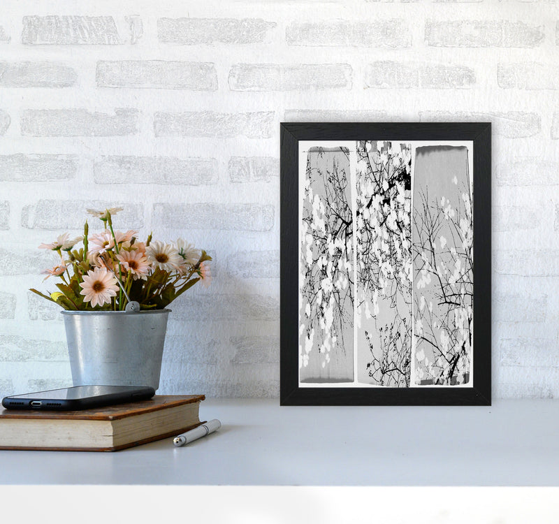 Oriental Blossom Botanical Art Print by Orara Studio A4 White Frame