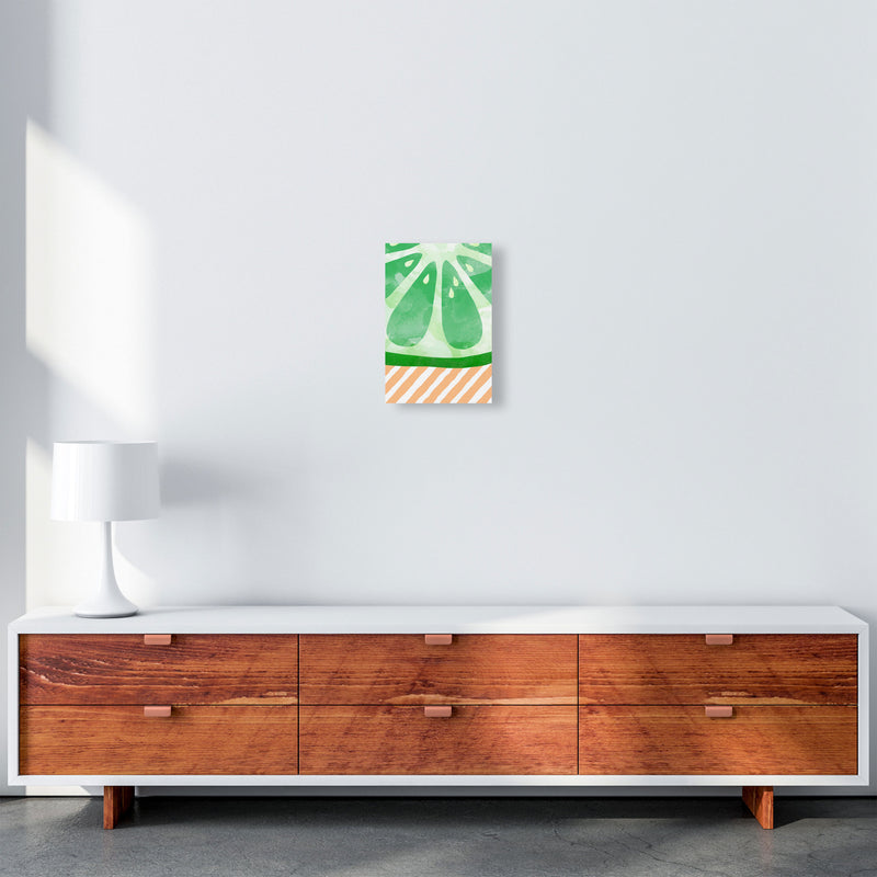 Lime Abstract Print By Orara Studio, Framed Kitchen Wall Art A4 Canvas
