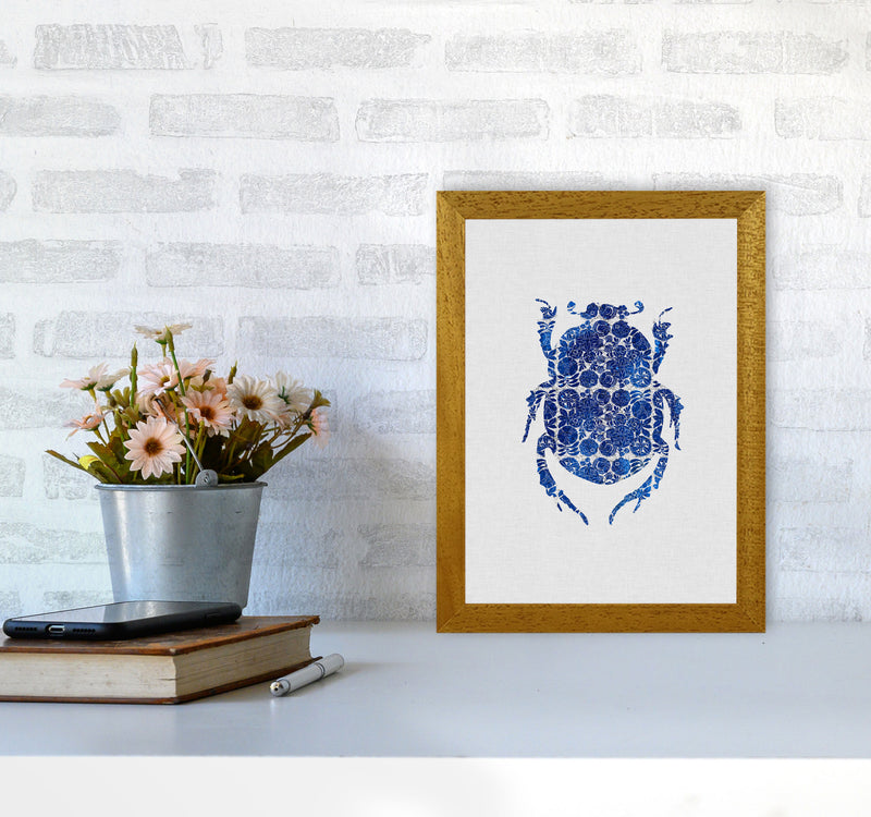 Blue Beetle I Print By Orara Studio Animal Art Print A4 Print Only