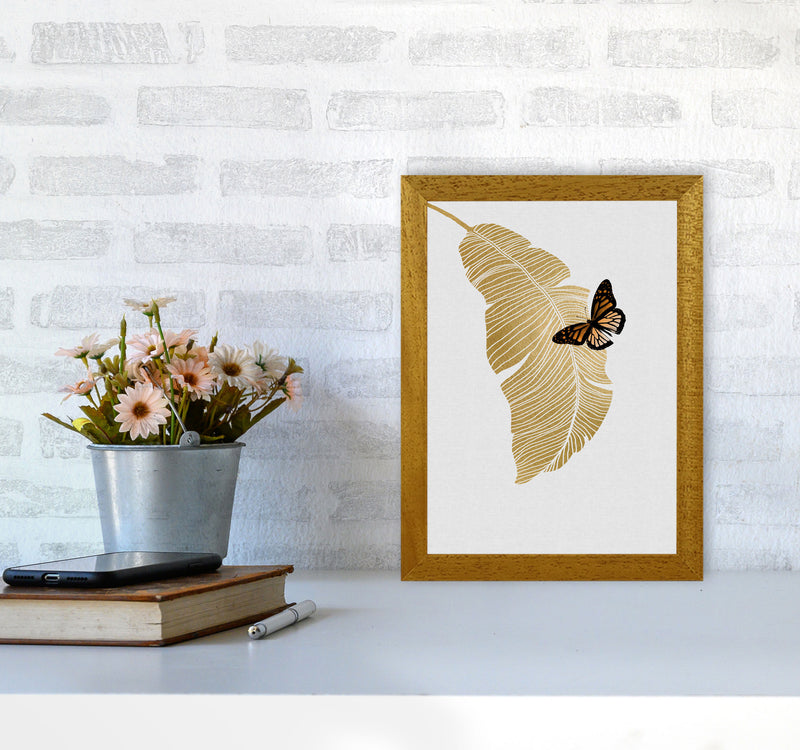 Butterfly & Palm Leaf Print By Orara Studio A4 Print Only