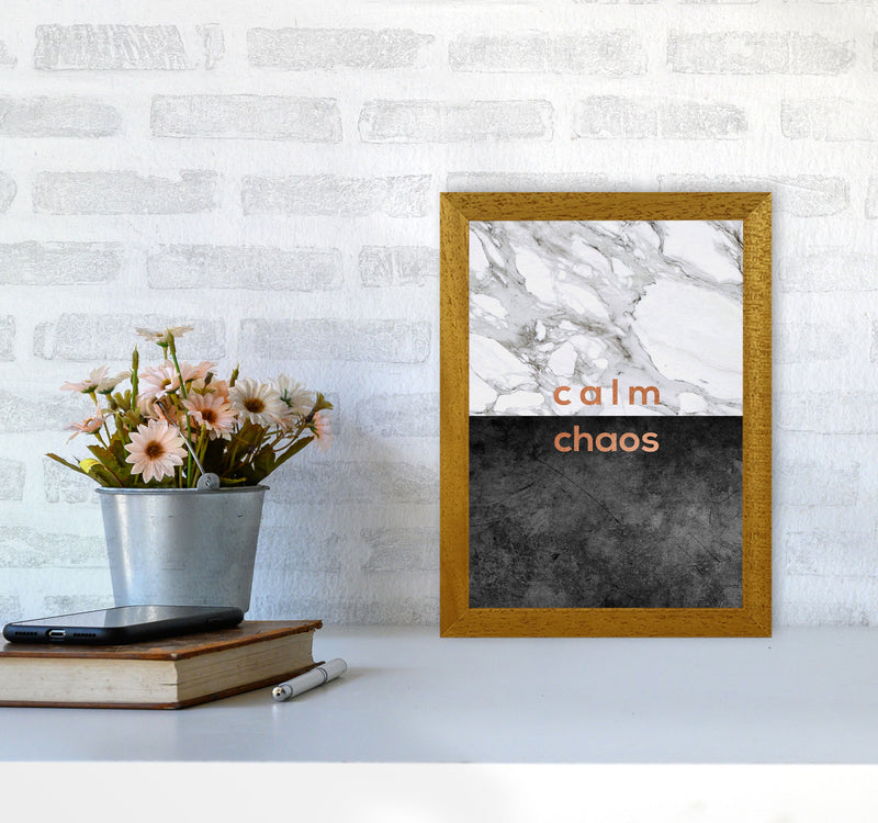 Calm Chaos Marble Quote Print By Orara Studio A4 Print Only