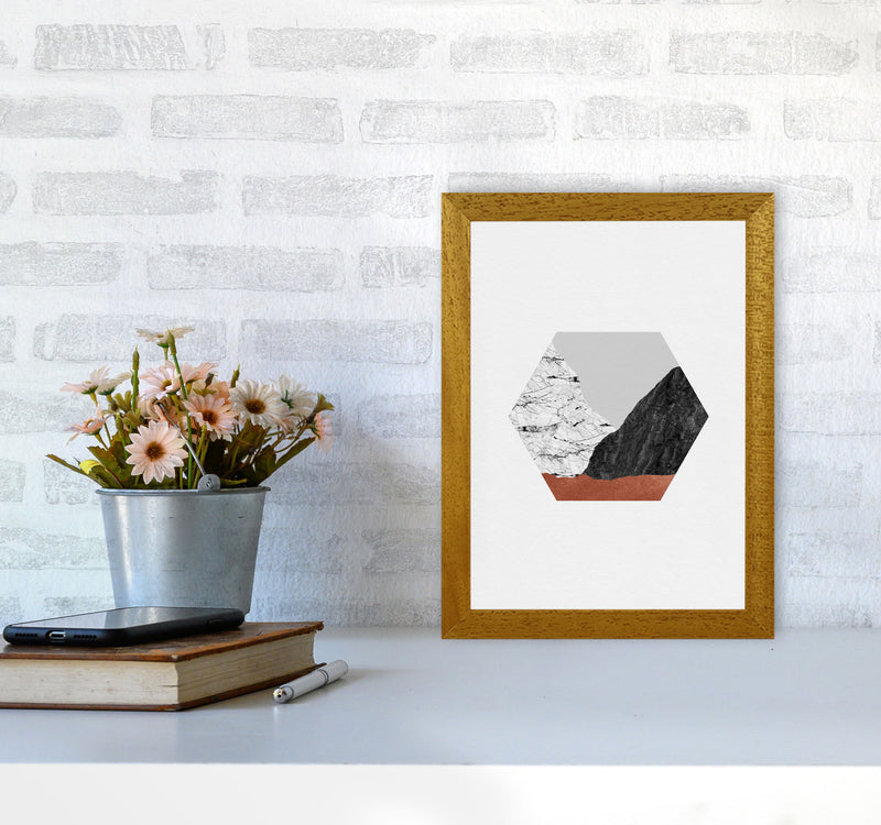 Copper Geometric I Print By Orara Studio A4 Print Only