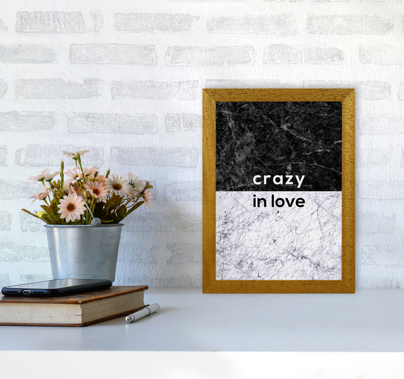 Crazy In Love Marble Quote Print By Orara Studio A4 Print Only