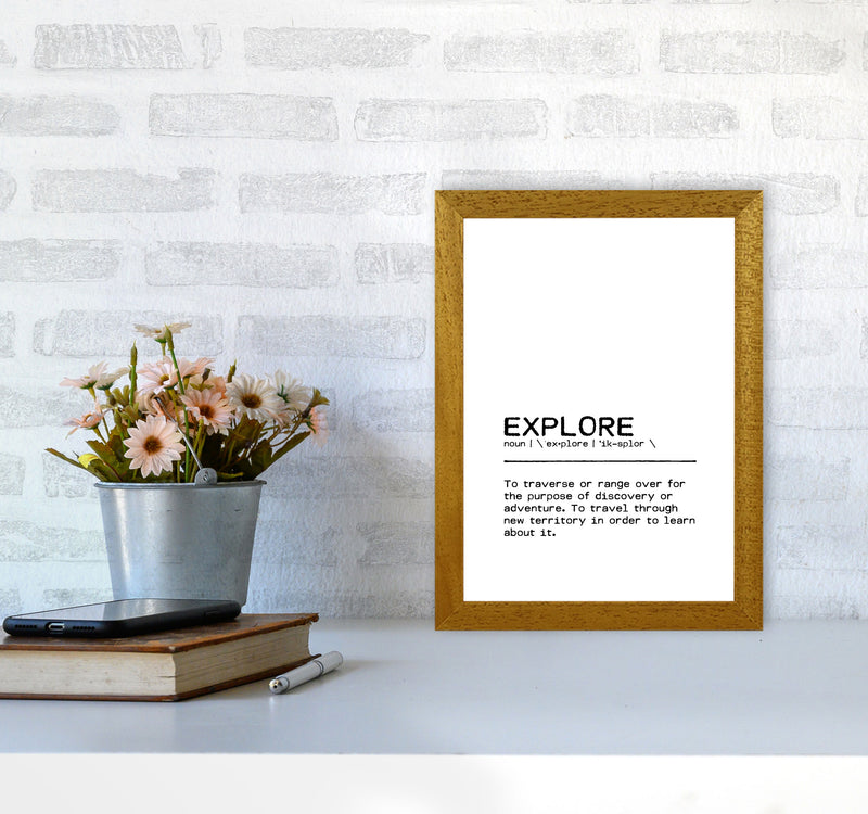 Explore Adventure Definition Quote Print By Orara Studio A4 Print Only