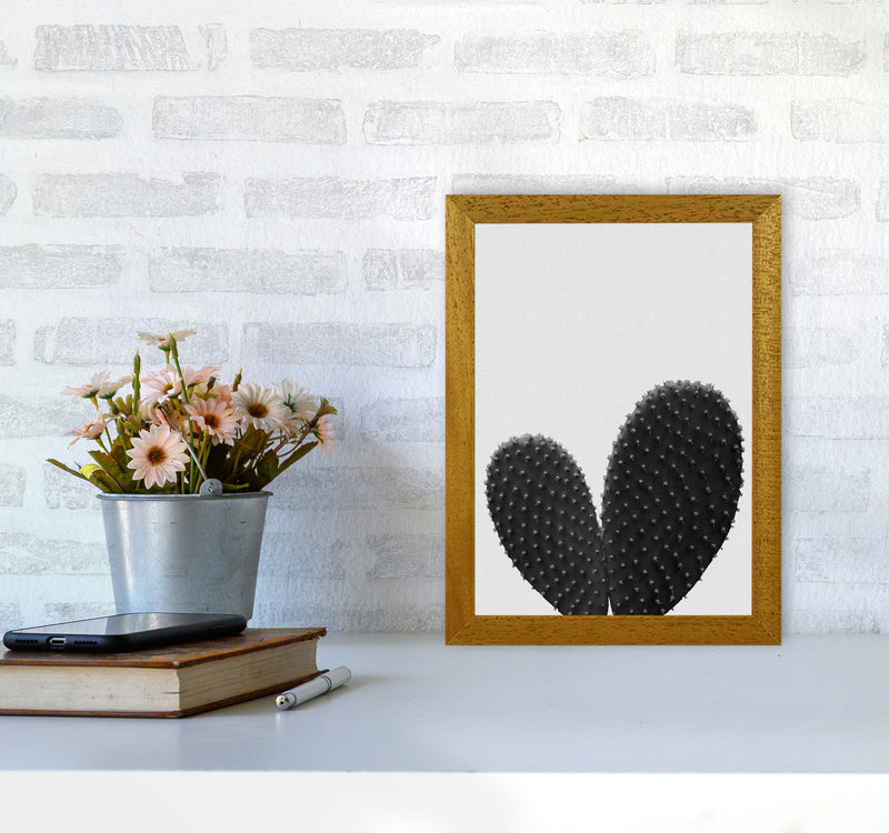 Heart Cactus Black & White Print By Orara Studio A4 Print Only