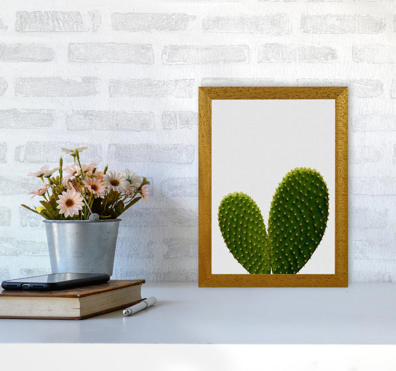 Heart Cactus Print By Orara Studio, Framed Botanical & Nature Art Print A4 Print Only