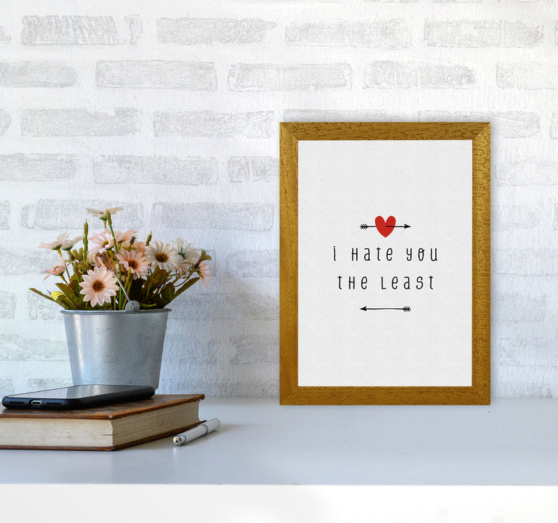 I Hate You The Least Print By Orara Studio A4 Print Only