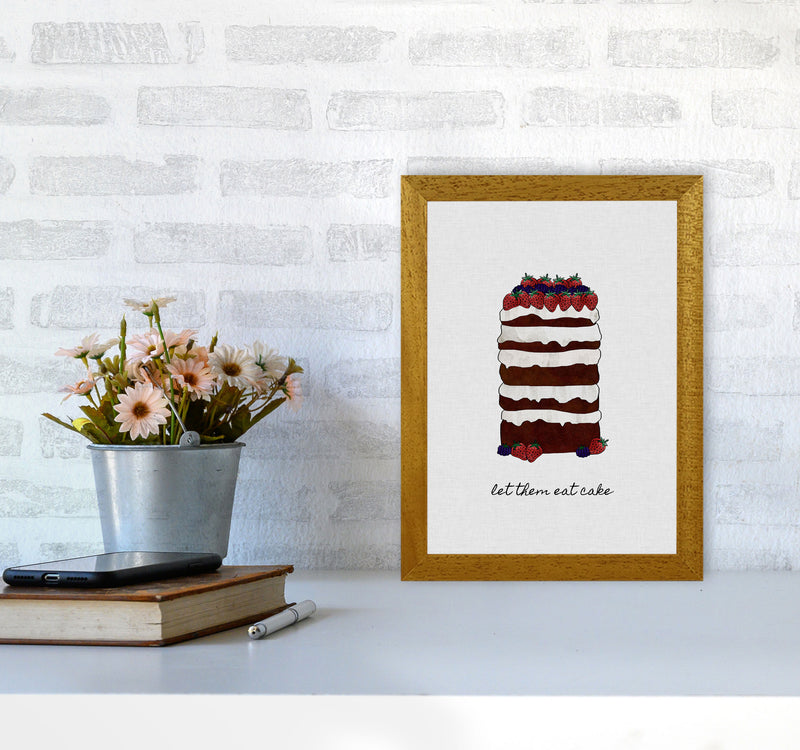 Let Them Eat Cake Print By Orara Studio, Framed Kitchen Wall Art A4 Print Only