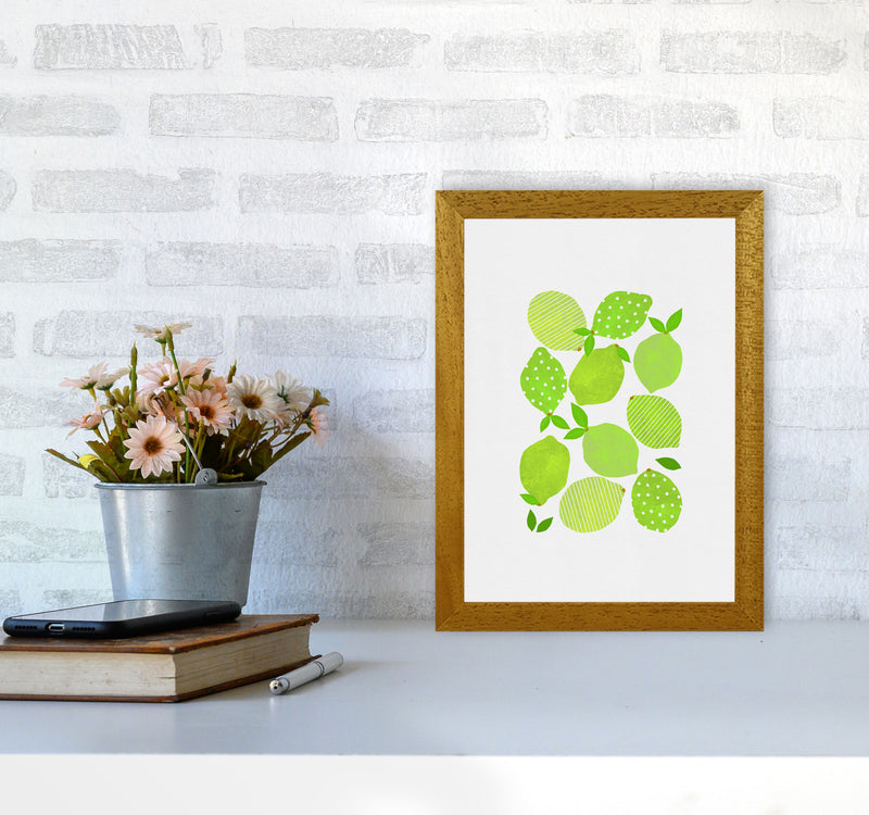 Lime Crowd Print By Orara Studio, Framed Kitchen Wall Art A4 Print Only