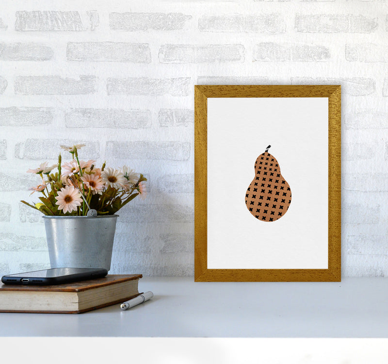 Pear Fruit Illustration Print By Orara Studio, Framed Kitchen Wall Art A4 Print Only
