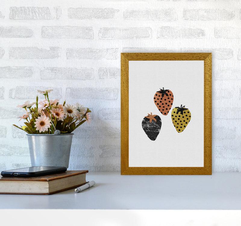 Strawberries Print By Orara Studio, Framed Kitchen Wall Art A4 Print Only