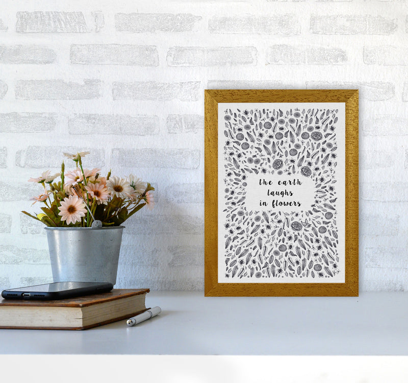 The Earth Laughs In Flowers Shakespeare Quote Print By Orara Studio A4 Print Only