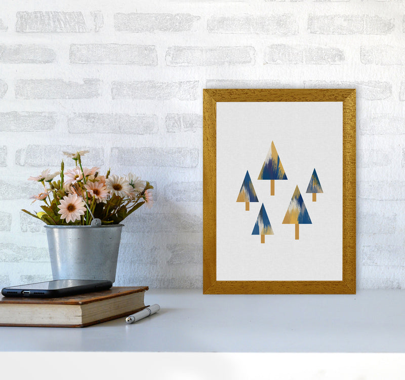 Trees Blue & Yellow Print By Orara Studio A4 Print Only