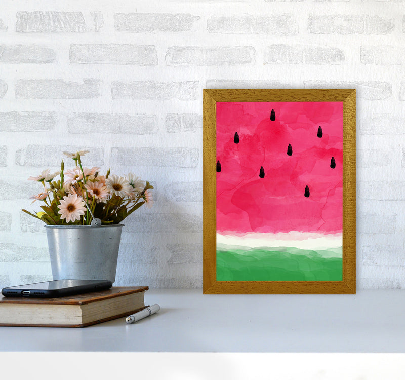 Watermelon Abstract Print By Orara Studio, Framed Kitchen Wall Art A4 Print Only