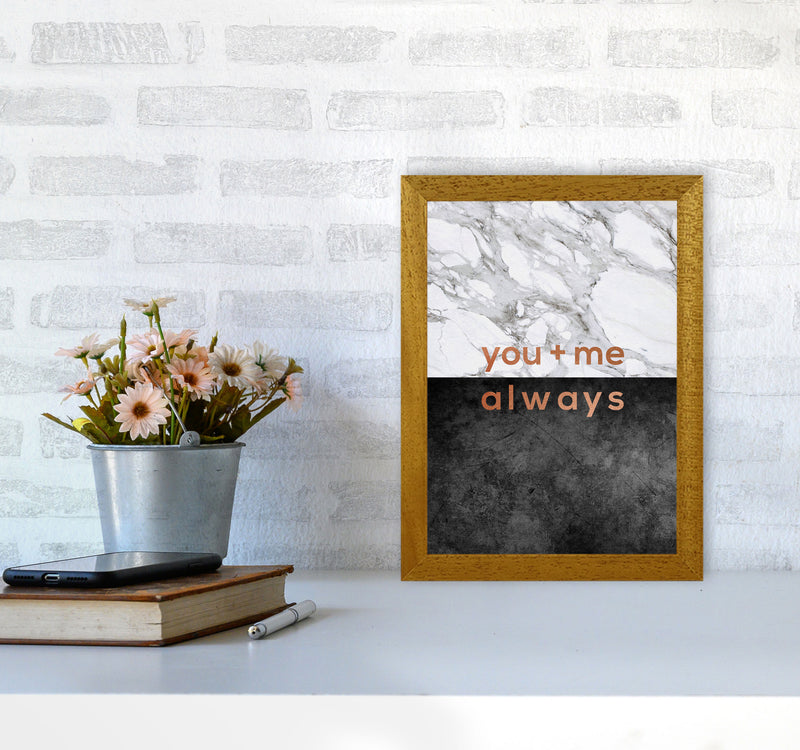 You & Me Always Couples Quote Print By Orara Studio A4 Print Only