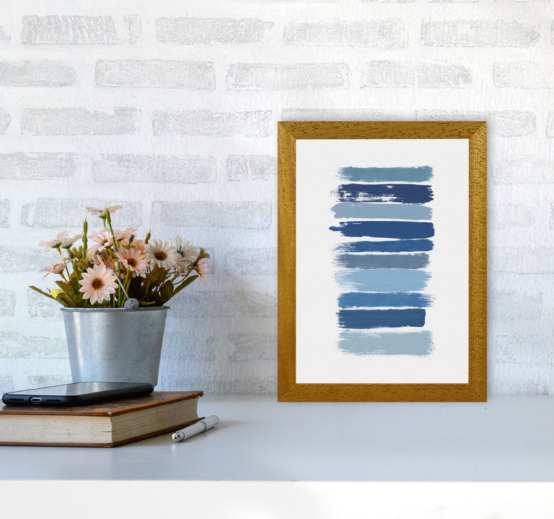 Ombre Blue Abstract Art Print by Orara Studio A4 Print Only