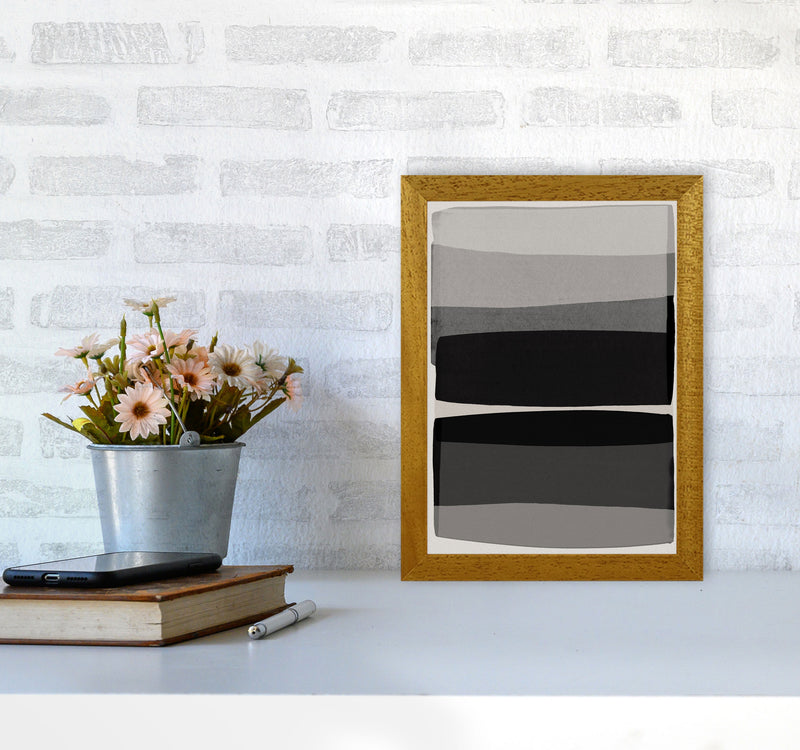 Modern Black and White Abstract Art Print by Orara Studio A4 Print Only