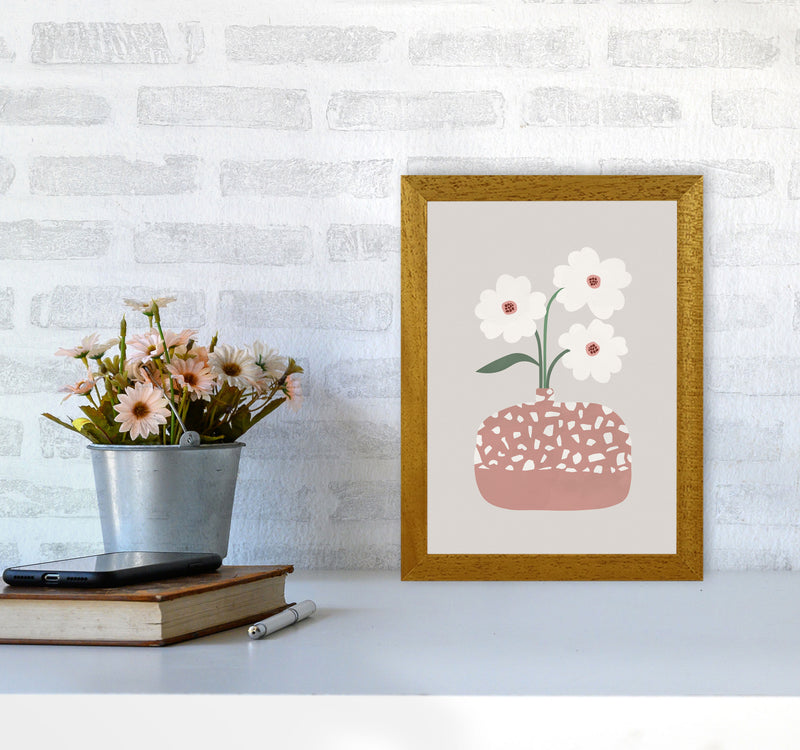 Terrazzo & Flowers Art Print by Orara Studios A4 Print Only