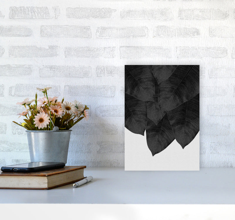 Banana Leaf Black & White III Print By Orara Studio A4 Black Frame
