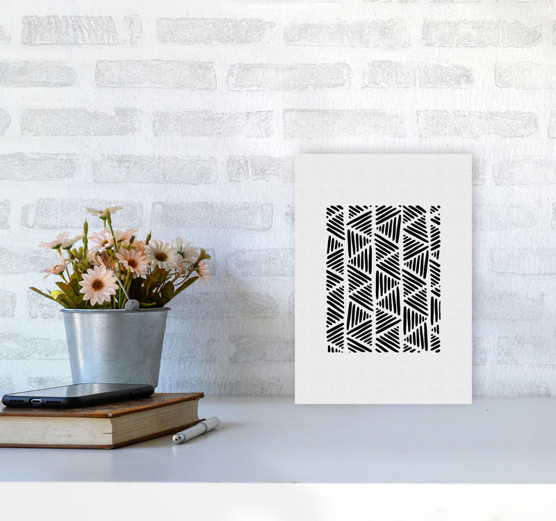 Black And White Abstract I Print By Orara Studio A4 Black Frame