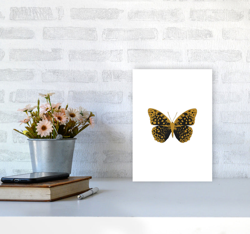 Black Butterfly Print By Orara Studio Animal Art Print A4 Black Frame