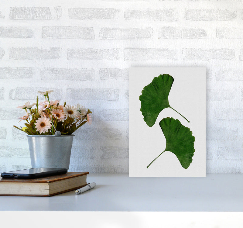 Ginkgo Leaf II Print By Orara Studio, Framed Botanical & Nature Art Print A4 Black Frame