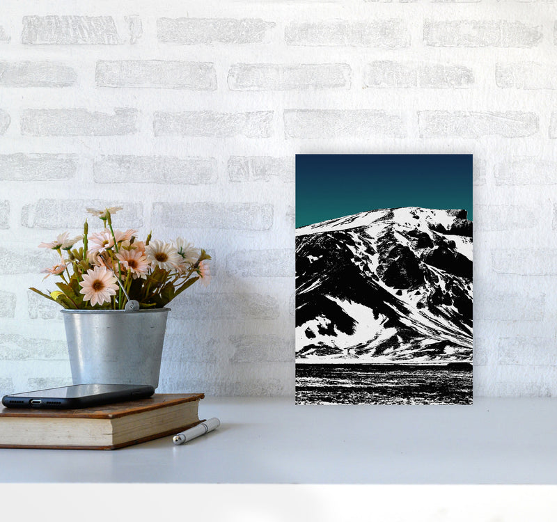 Iceland Mountains I Print By Orara Studio, Framed Botanical & Nature Art Print A4 Black Frame