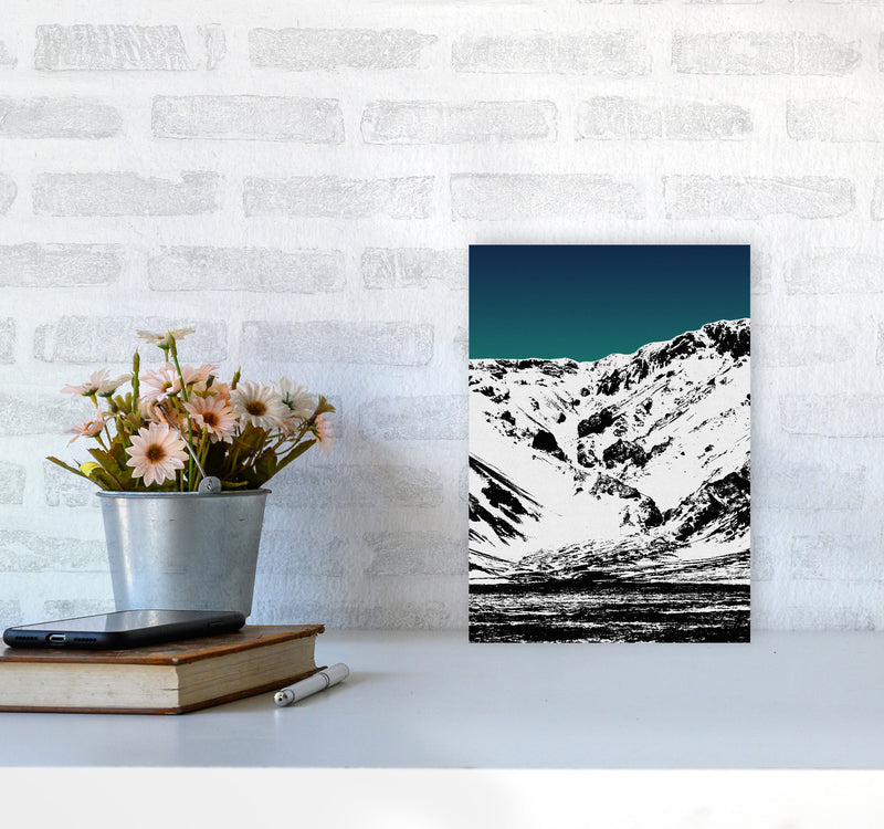 Iceland Mountains II Print By Orara Studio, Framed Botanical & Nature Art Print A4 Black Frame