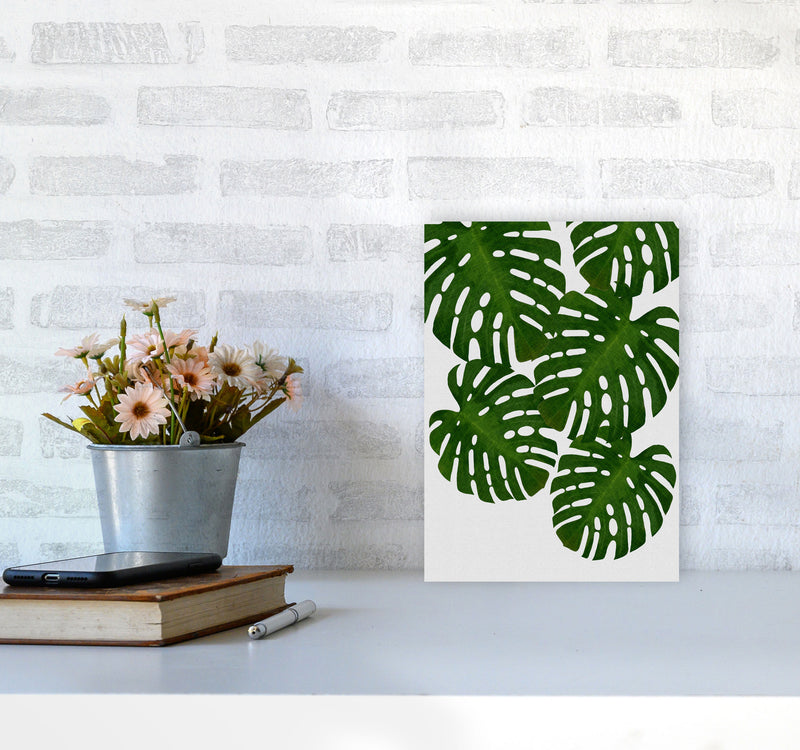 Monstera Leaf I Print By Orara Studio, Framed Botanical & Nature Art Print A4 Black Frame