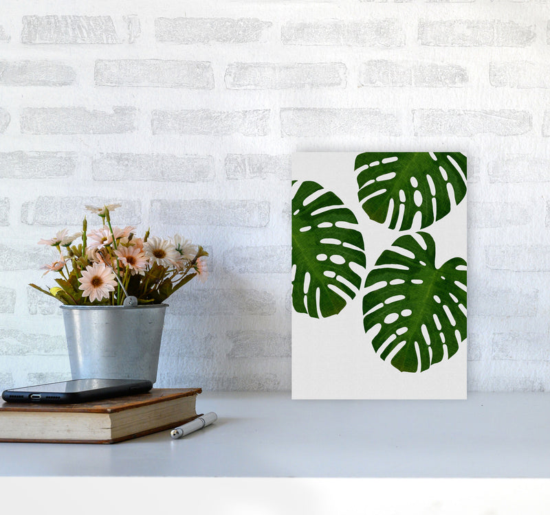 Monstera Leaf III Print By Orara Studio, Framed Botanical & Nature Art Print A4 Black Frame