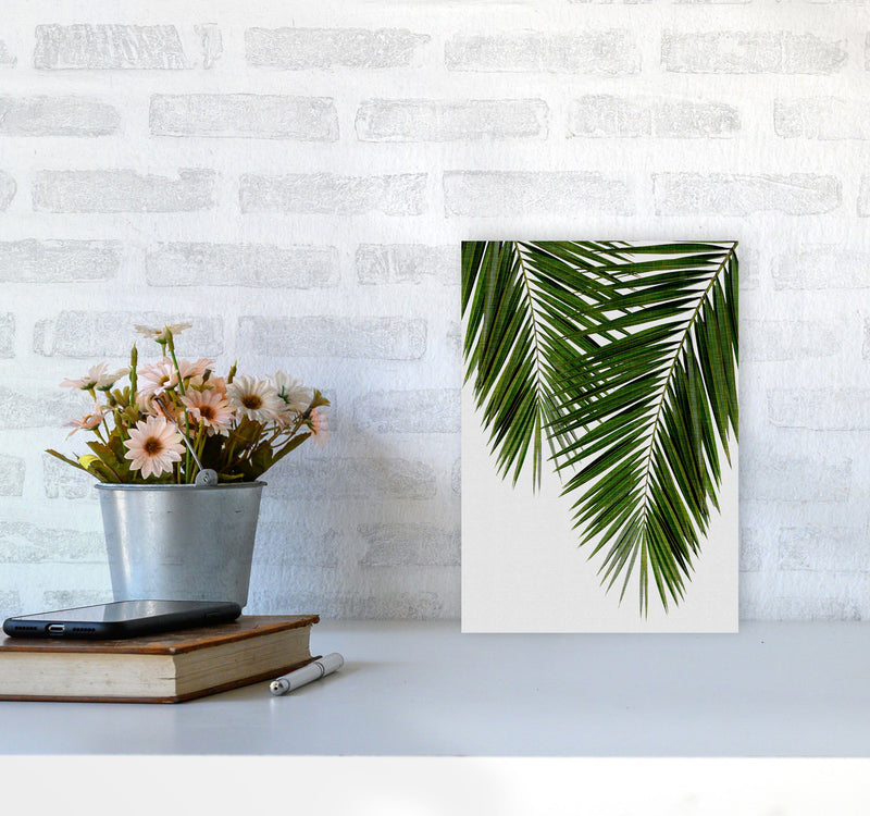 Palm Leaf II Print By Orara Studio, Framed Botanical & Nature Art Print A4 Black Frame