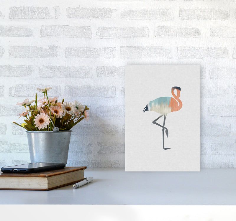 Pastel Flamingo Print By Orara Studio Animal Art Print A4 Black Frame