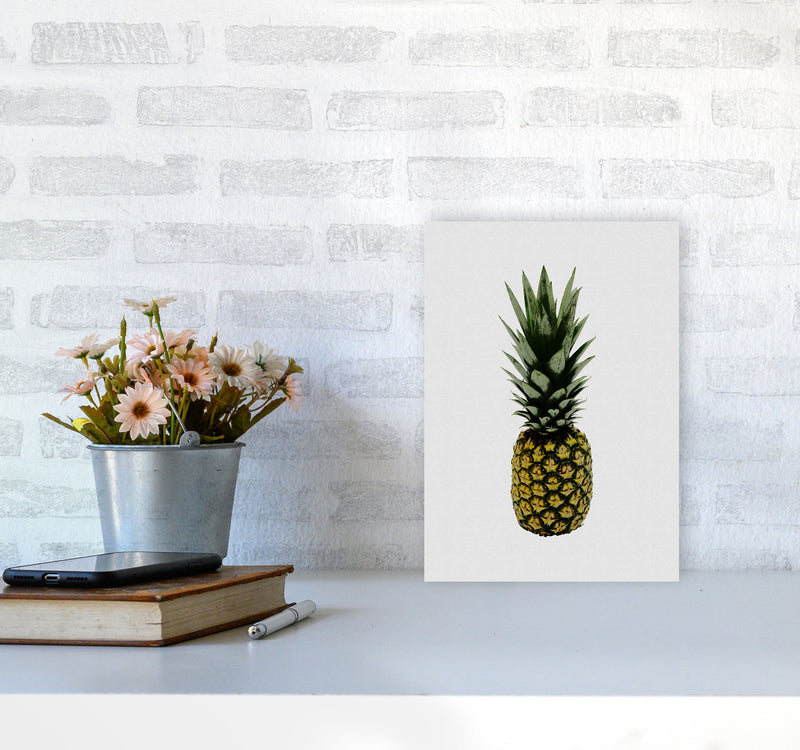 Pineapple Print By Orara Studio, Framed Kitchen Wall Art A4 Black Frame